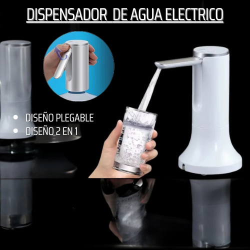 Dispensador de Agua de 5 Galones – Bomba Automática Silenciosa para Hogar y Oficina